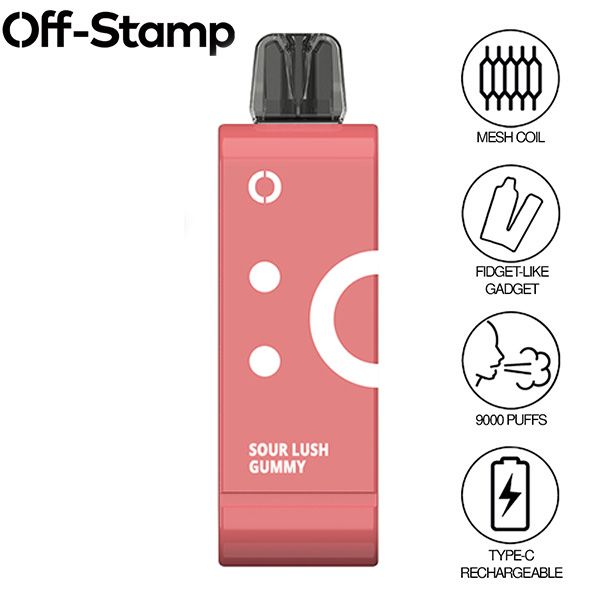 Off-Stamp SW9000 9000 Puffs Disposable Vape 13mL Best Flavor Sour Lush Gummy