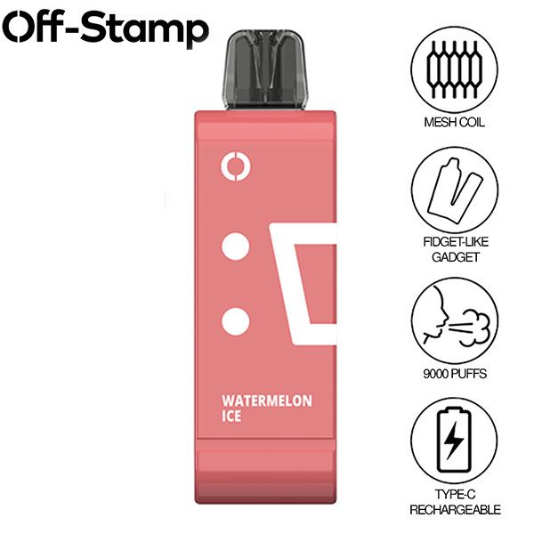 Off-Stamp SW9000 9000 Puffs Disposable Vape 13mL Best Flavor Watermelon Ice