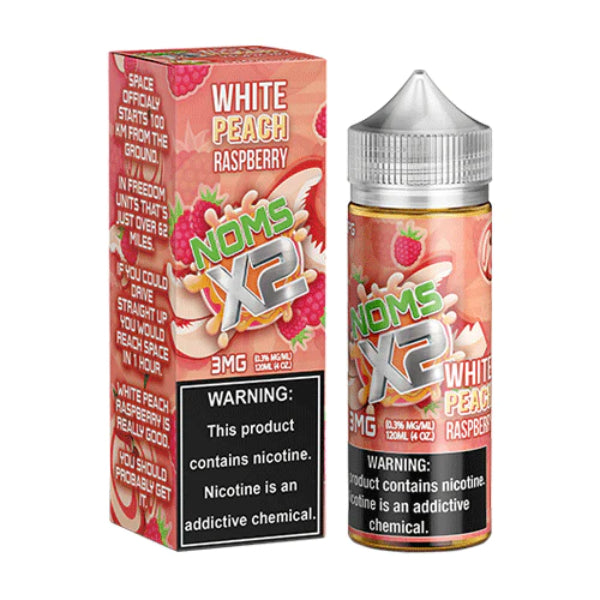 Noms X2 Vape Juice 120mL Best Flavor White Peach Raspberry