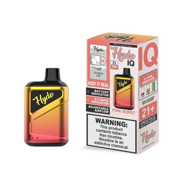 Hyde IQ 5000 Puffs Single Disposable Vape Best Flavor Pink Burst