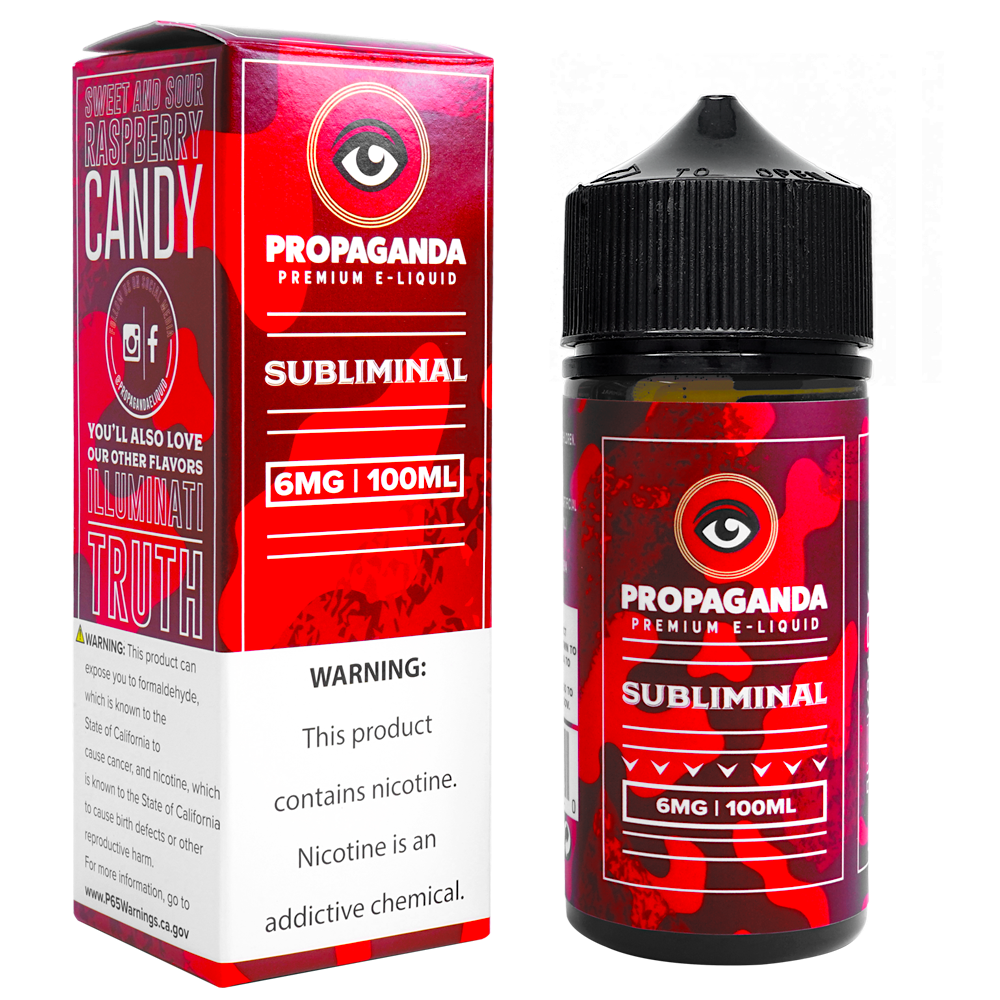 Propaganda E-Liquid 100mL Vape Juice Best Flavor Subliminal