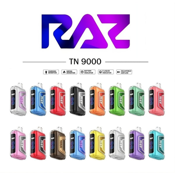 RAZ TN9000 9000 Puffs 12mL Disposable Vape Best Flavors