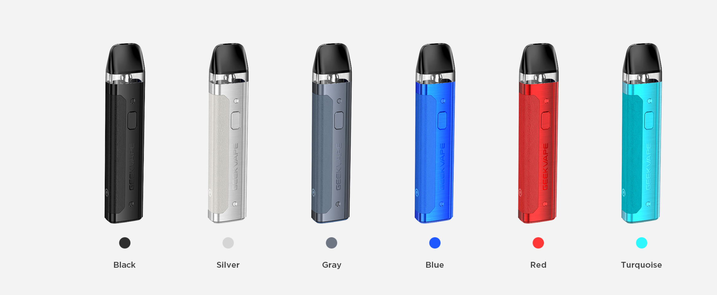 GeekVape AQ Pod Kit Best Colors Black Silver Gray Blue Red Turquoise