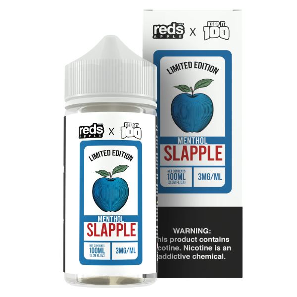 7Daze Reds Apple X Keep It 100 Best Flavor Slapple Menthol 100mL