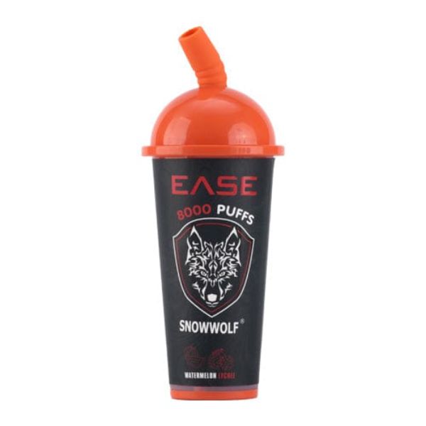 SnowWolf Ease 8000 Puffs Disposable 18mL 10 Pack Best Flavor Watermelon Lychee