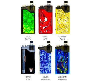 SnowWolf Wocket Pod System Kit Best Colors Jada Green Lava Red Marble Gold Onyx Rose Silver Stardust Unicorn Rainbow