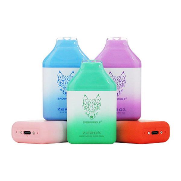 Snowwolf Zero 5500 Puffs 10 Pack Disposable Vape 14mL Best Flavors