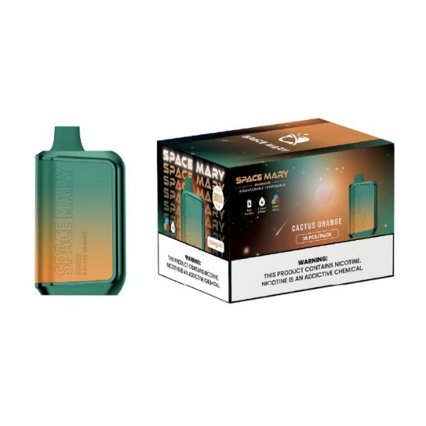 Best Deal Space Mary SM8000 Puffs Recharge Vape 18mL Cactus Orange