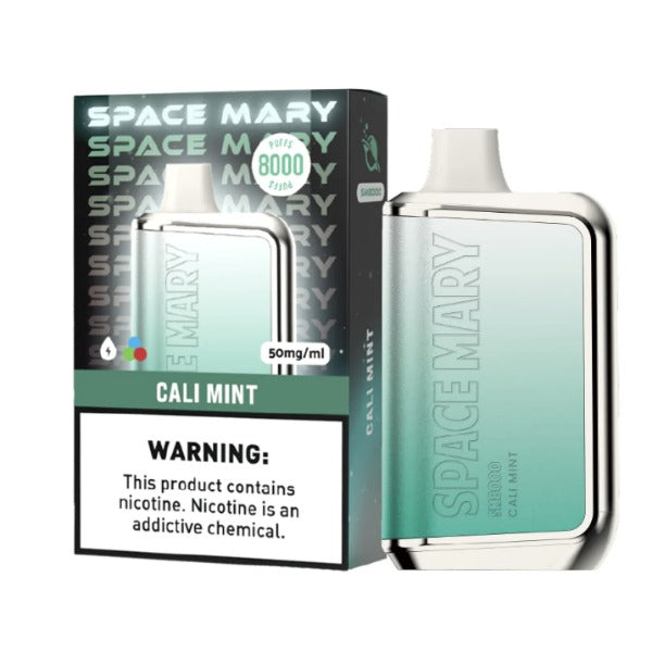 Best Deal Space Mary SM8000 Puffs Recharge Vape 18mL Cali Mint