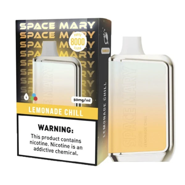 Best Deal Space Mary SM8000 Puffs Recharge Vape 18mL Lemonade Chill