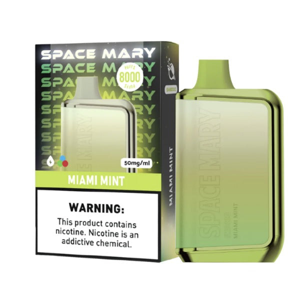 Best Deal Space Mary SM8000 Puffs Recharge Vape 18mL Miami Mint