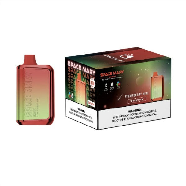 Best Deal Space Mary SM8000 Puffs Recharge Vape 18mL Strawberry Kiwi