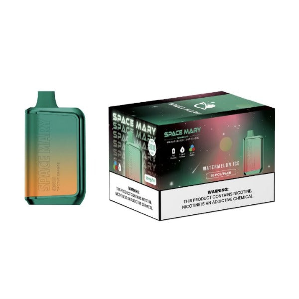 Best Deal Space Mary SM8000 Puffs Recharge Vape 18mL Watermelon Ice