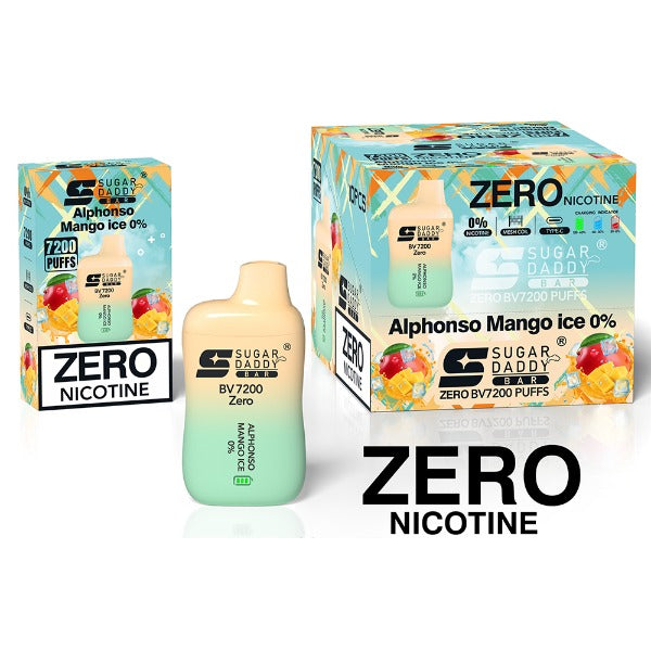 Sugar Daddy Bar BV7200 Recharge Vape 18mL Alphonso Mango Ice