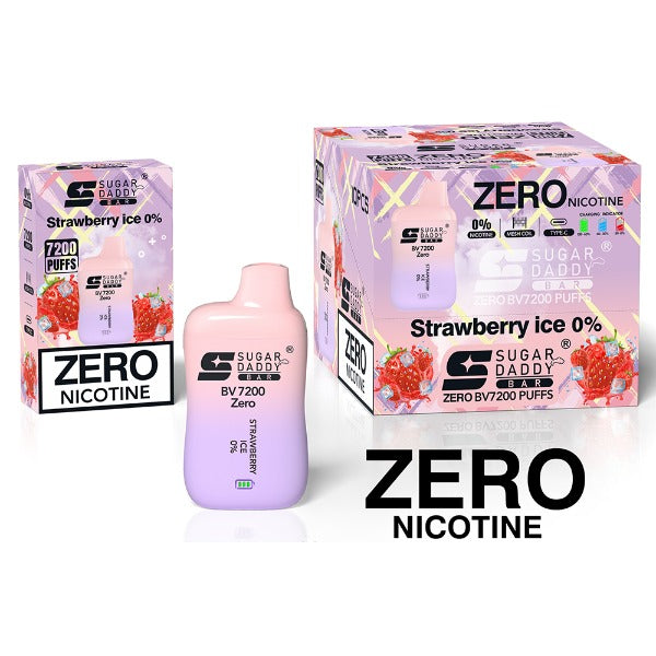 Sugar Daddy Bar BV7200 Recharge Vape 18mL Best Flavor Strawberry Ice