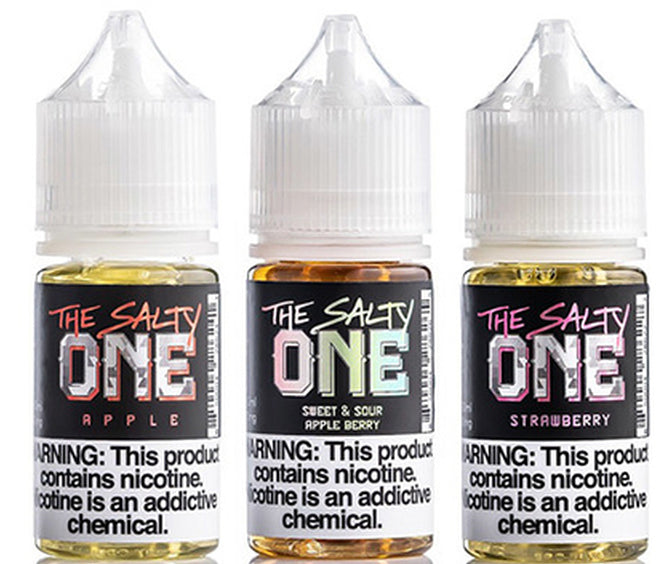 The Salty One Vape Juice 30ML Best Flavors Apple Sweet & Sour Apple Berry Strawberry