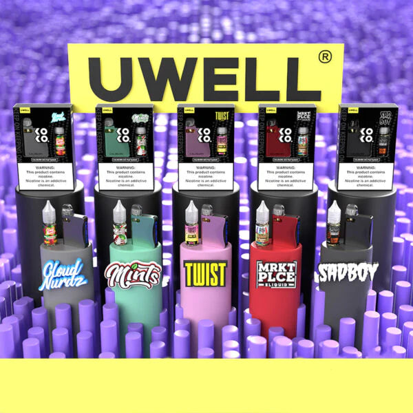 Uwell Caliburn AK3 Kit + Daddy's Vapor (10mL) (Salts) Best Flavors