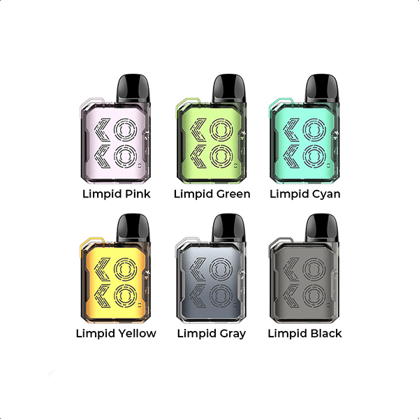 Uwell Caliburn GK2 Pod Kit Best Colors Limpid Pink Limpid Green Limpid Cyan Limpid Yellow Limpid Gray Limpid Black