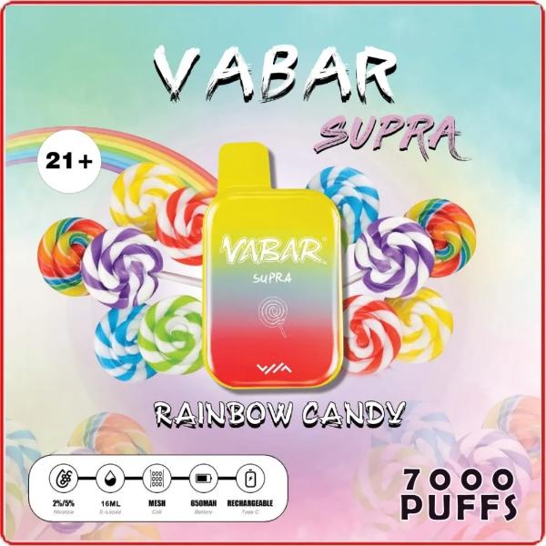 Rainbow Candy Vabar Supra 7000 Puffs vape