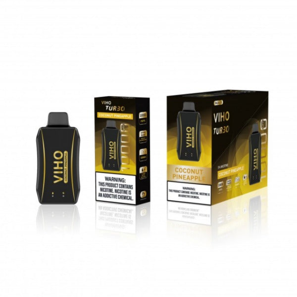 Best Deal VIHO TURBO 10000 Puffs Disposable Vape 18mL - Coconut Pineapple