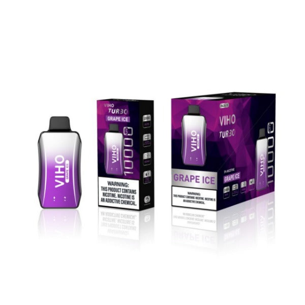 Best Deal VIHO TURBO 10000 Puffs Disposable Vape 18mL - Grape Ice