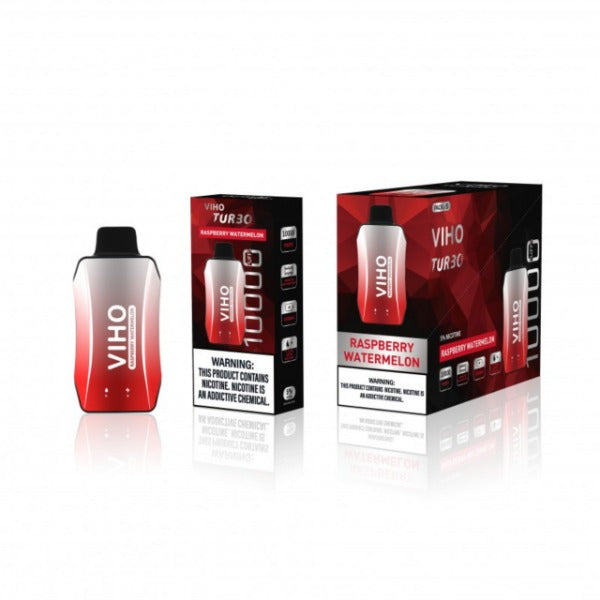 Best Deal VIHO TURBO 10000 Puffs Disposable Vape 18mL - Raspberry Watermelon