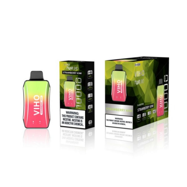 Best Deal VIHO TURBO 10000 Puffs Disposable Vape 18mL - Strawberry Kiwi