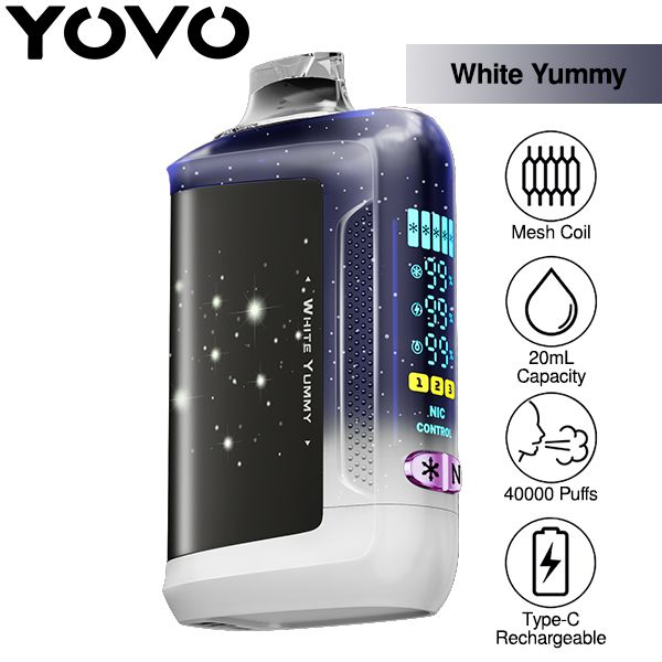 Best Deal Yovo Starwalk 40,000 Puffs Disposable Vape 20mL 5 Pack - White Yummy