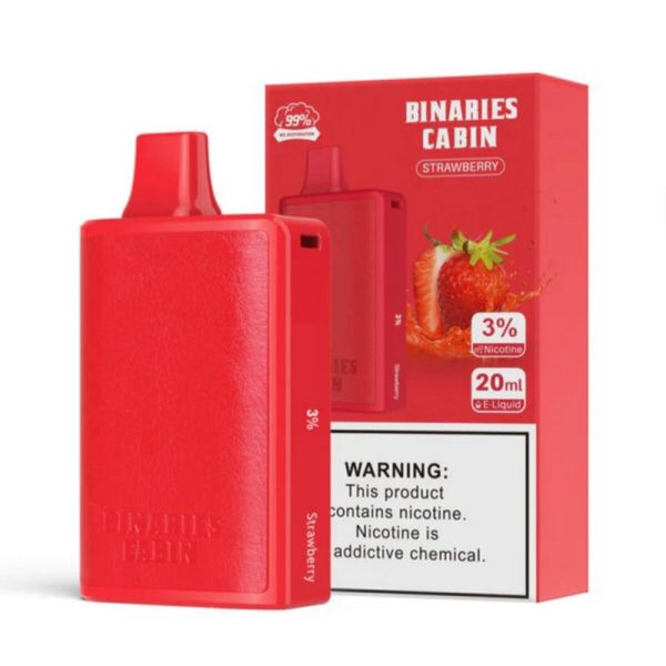 Best Deal HorizonTech Binaries Cabin 10000 Puffs Disposable Vape 20mL Strawberry 