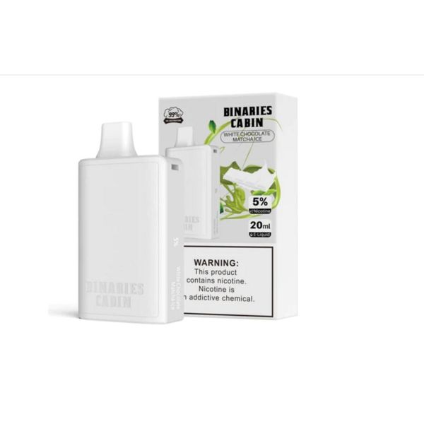 Best Deal HorizonTech Binaries Cabin 10000 Puffs Disposable Vape 20mL White Chocolate Macha Ice